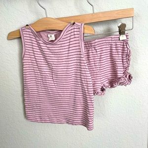 KateQuinn bamboo tank top short set 18/24m